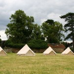 Bell Tents in a Field